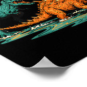 Bonk Dinosaur Funny Prehistoric Humor Design  Poster (Ecke)