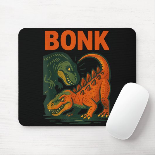 Bonk Dinosaur Lustiges Prähistorisches Humor Desig Mousepad (Mit Mouse)