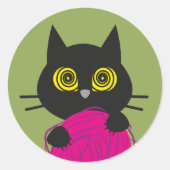 BONKER! Cat Zoomies Sticker (Vorderseite)