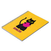 BONKER! SpiralNotebook - Knittern + Kitty 🧶 🐈 ‍ Notizblock (Linke Seite)