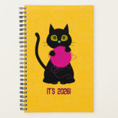 BONKERS! 2026 Planner – Knitting + Kitty 🧶🐈‍⬛ Planer (Vorderseite)