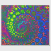 Bonkers 3D-Fraktal Geschenkpapier (Flach)