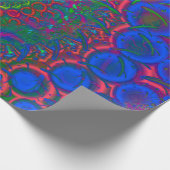 Bonkers 3D-Fraktal Geschenkpapier (Ecke)