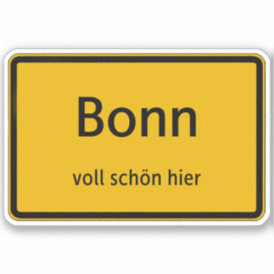 Bonn Aufkleber Sticker Autoaufkleber