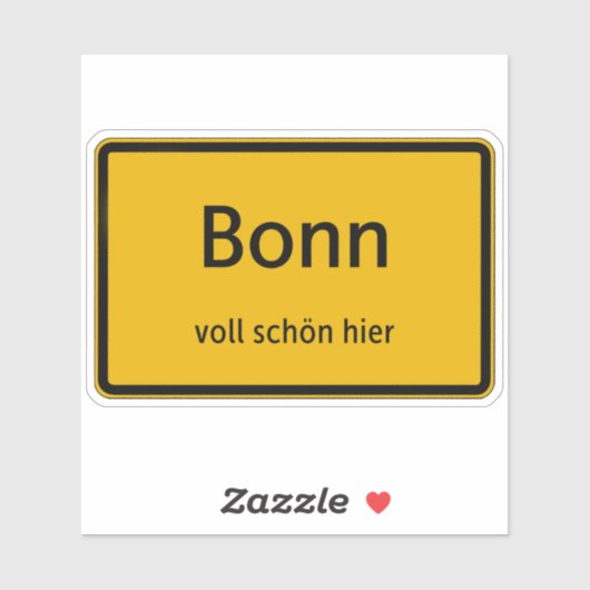 Bonn Aufkleber Sticker Autoaufkleber (Blatt)