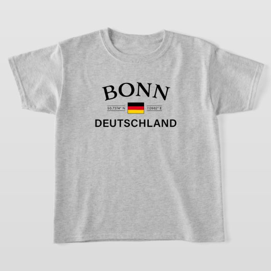 Bonn Deutschland koordiniert deutsche Kinder T-Shirt (Ablage )