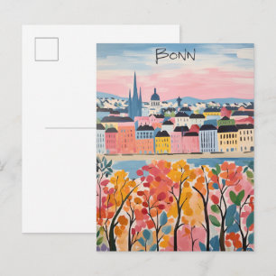 Bonn Deutschland Reise Stadt Malerei Ästhetik Postkarte