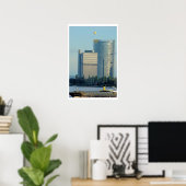Bonn, Deutschland, Rhein Poster (Heimbüro)
