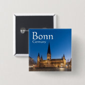 Bonn Deutschland Souvenir Button (Vorne & Hinten)