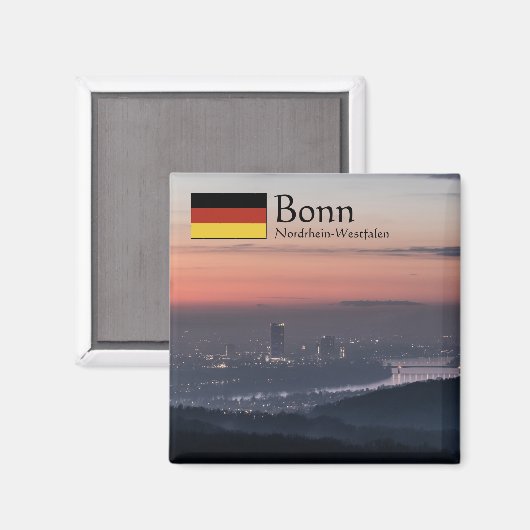 Bonn Deutschland Souvenir Magnet (Vorderseite/Rückseite)