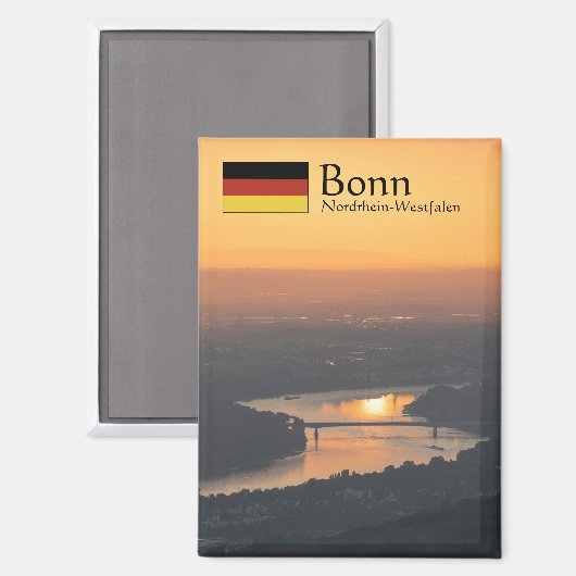 Bonn Deutschland Souvenir Magnet (Vorderseite/Rückseite)