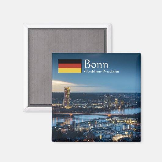 Bonn Deutschland Souvenir Magnet (Vorderseite/Rückseite)