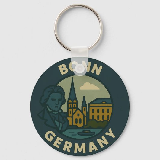 Bonn Deutschland Stadt Kunst Schlüsselanhänger (Vorderseite)