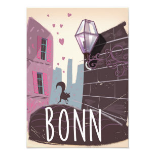 Bonn Deutschland Vintage Reiseposter Fotodruck