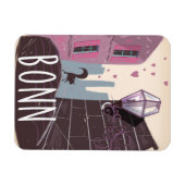 Bonn Deutschland Vintages Reiseplakat Magnet (Horizontal)