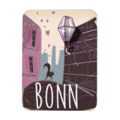 Bonn Deutschland Vintages Reiseplakat Magnet (Vertikal)