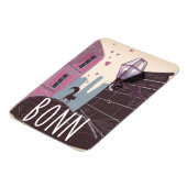 Bonn Deutschland Vintages Reiseplakat Magnet (Linke Seite)