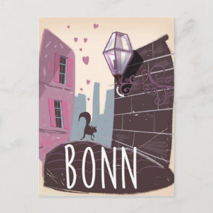 Bonn Deutschland Vintages Reiseplakat Postkarte