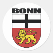 Bonn Runder Aufkleber (Vorderseite)