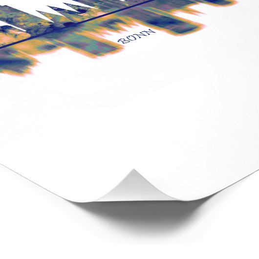 Bonn Skyline Fotodruck (Ecke)