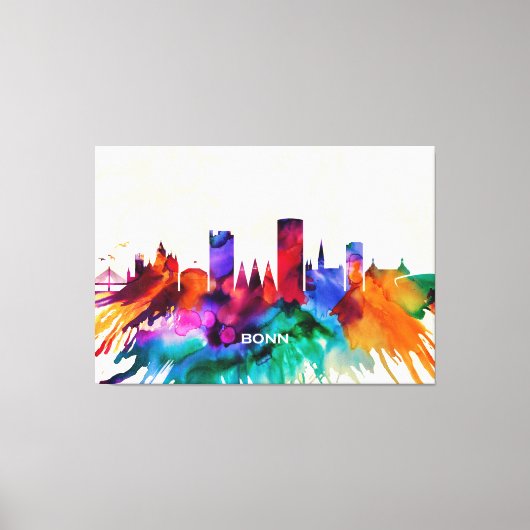 Bonn Skyline Leinwanddruck (Vorderseite)