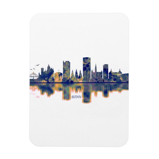 Bonn Skyline Magnet (Vertikal)