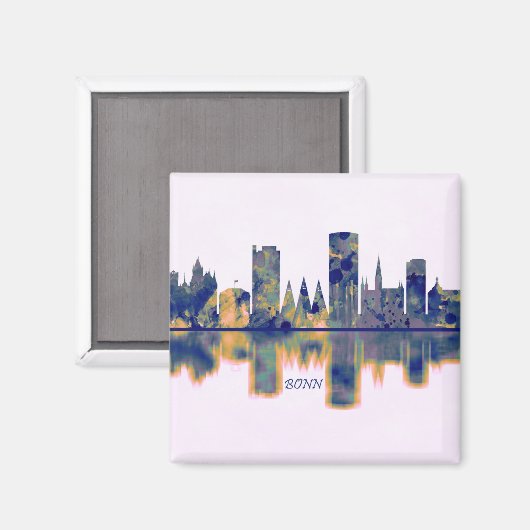 Bonn Skyline Magnet (Vorderseite/Rückseite)