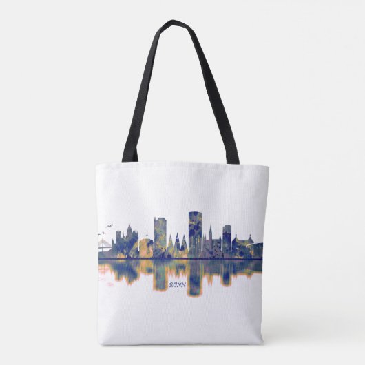 Bonn Skyline Tasche (Rückseite)