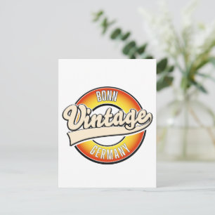 Bonn Vintage Style Logo Postkarte