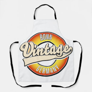 Bonn Vintage Style Logo T-Shirt Label Schlüsselanh Schürze