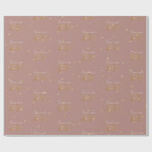 Bonne Année 2026 Elegant Wrapping Paper Geschenkpapier (Flach)