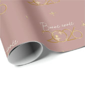Bonne Année 2026 Elegant Wrapping Paper Geschenkpapier (Rolleneckpunkt)