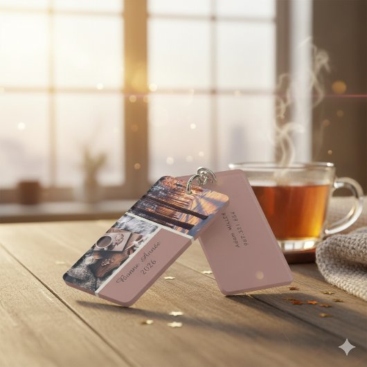 Bonne Année 2026 Personalized Acrylic Keychain Schlüsselanhänger