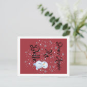 Bonne Année Ma Belle/ Glückliches Neues Jahr Postkarte (Stehend Vorderseite)