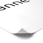 Bonne année - minimalistic typography poster (Ecke)