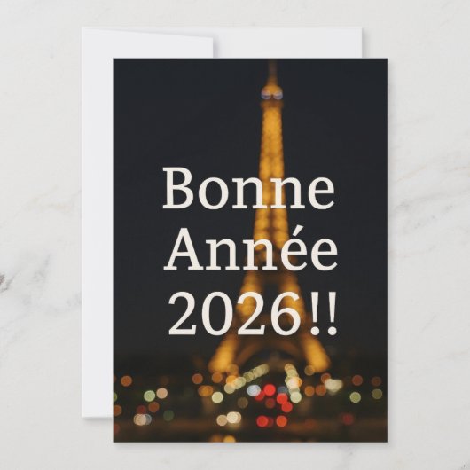 Bonne Annee/New Year's card Feiertagskarte (Vorderseite)