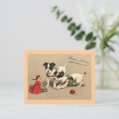 Bonne Annee Vintag French Postkarte (Stehend Vorderseite)