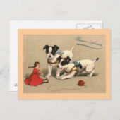 Bonne Annee Vintag French Postkarte (Vorne/Hinten)