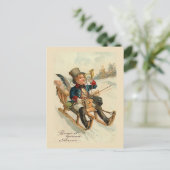 "Bonne et heureuse Annexe" Neujahrskarte Feiertagspostkarte (Stehend Vorderseite)