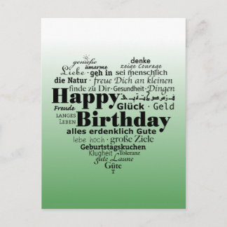 Bonne fête dans plusieurs postkarte