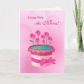 Bonne Fête des Mères Mother's Day Card auf Französ Karte (Vorderseite)