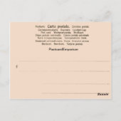 Bonne Fete, französische Karte, Kind mit Blume Postkarte (Rückseite)