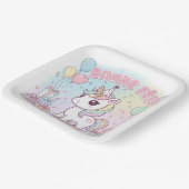 bonne fête licorne pappteller (Gewinkelt)