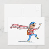 Bonne Fête Nationale Postkarte (Vorne/Hinten)