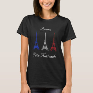 Bonne Fte Nationale Bastille Day Fleur De Lys Fran T-Shirt