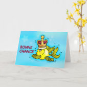 BONNE MÖGLICHKEIT! Lustige Kronenfische des Karte (Gelbe Blume)