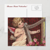 Bonne Saint Valentin! Postkarte (Vorne/Hinten)