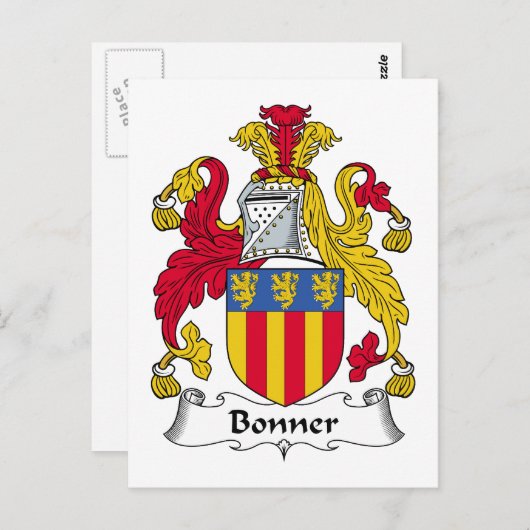 Bonner Familienwappen Postkarte (Vorne/Hinten)