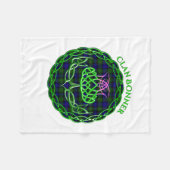 Bonner Scottish Tartan Celtic Thistle Fleecedecke (Vorderseite (Horizontal))