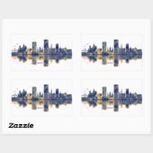 Bonner Skyline Rechteckiger Aufkleber (Blatt)